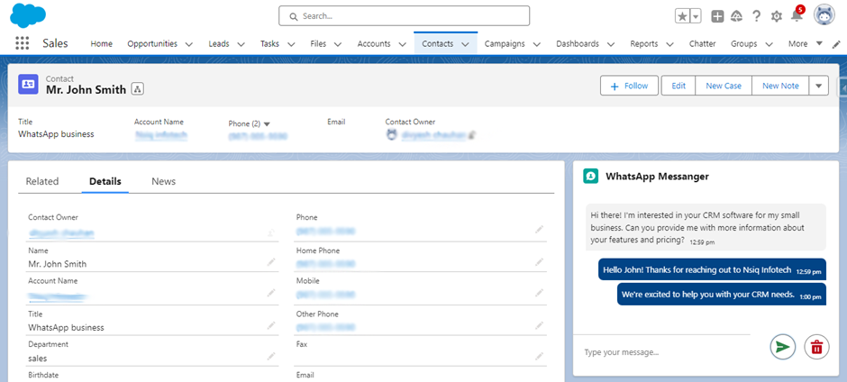 Maximizing Customer Engagement with Salesforce-WhatsApp Integration