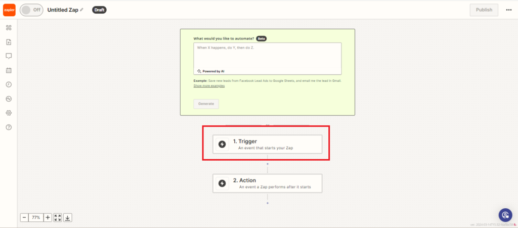 Choose Salesforce as the Trigger App 1