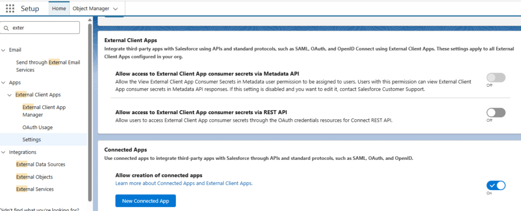 Create a Connected App